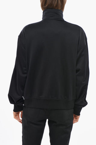 Sweatshirt aus Nylon mit logobesetzten Seitenstreifen