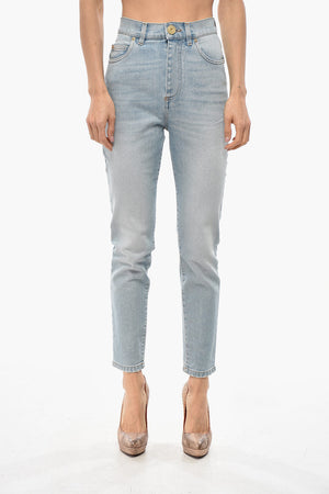 Slim Fit Denim Jeans Light Wash 15cm