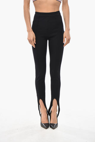 Drawstring Waist Stirrup Pants