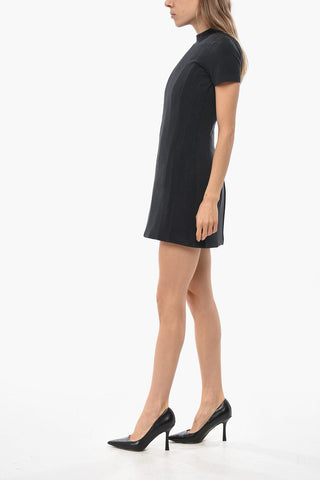 Short-Sleeve Mini Dress with Corset