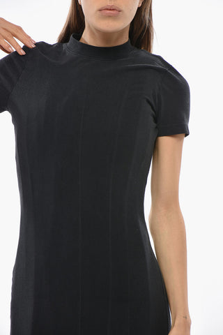 Short-Sleeve Mini Dress with Corset