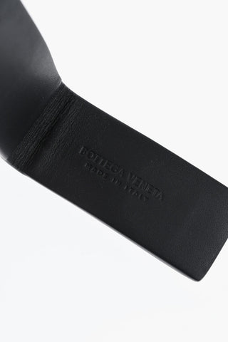 Braided Leather Money Clip With Magnet