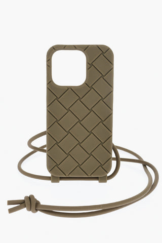 Cover Per Iphone 14 Pro In Silicone con Cinturino da Collo