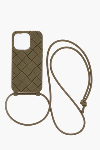 Cover Per Iphone 14 Pro In Silicone con Cinturino da Collo
