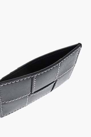 Woven Leather Card Holder