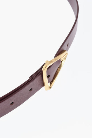 Gürtel aus einfarbigem Leder FRENCH 30 mm