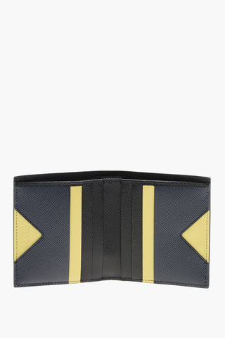 Portafoglio in Pelle Saffiano con Logo