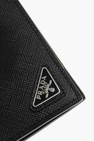 Portafoglio in Pelle Saffiano con Logo