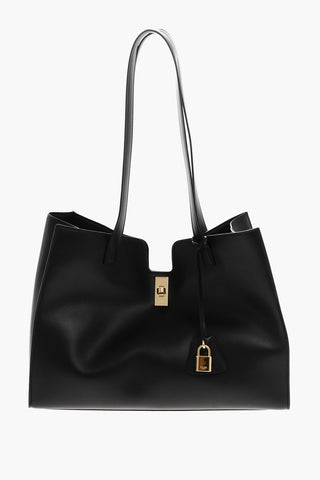 Tote Tasche CABAS aus Leder mit Schloss