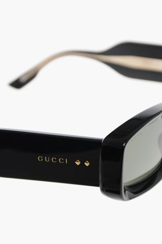 Sunglasses with Rectangular Frame and Statement Design
