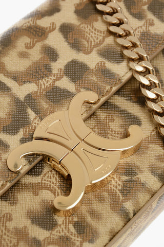 Umhängetasche CLAUDE Aus Leder Mit Animalier-Motiv