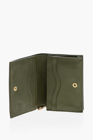 해머드 가죽 지퍼 지갑