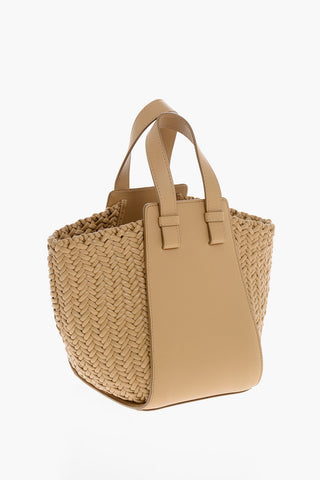 Woven Leather Mini Bag with Tone-on-Tone Monogram