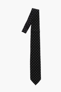 Silk Tie with Polka Dot Pattern