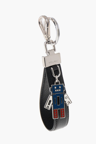 Saffiano Leather Keyring