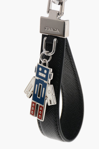 Saffiano Leather Keyring