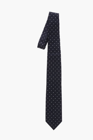 Polka-Dot Silk Tie