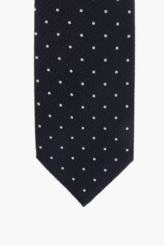 Polka-Dot Silk Tie