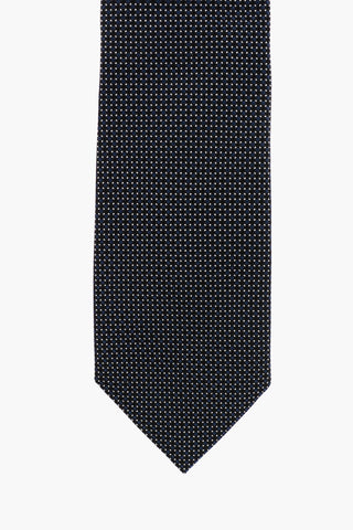 Silk Tie with Geometric Pattern
