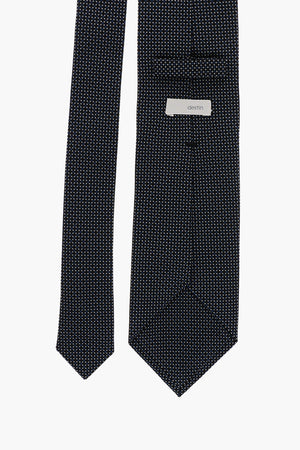 Silk Tie with Geometric Pattern