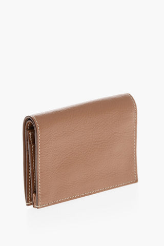 Hammered Leather Wallet With Zip