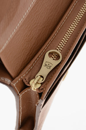 Portafoglio in Pelle Martellata con Zip