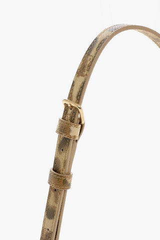 Schultertasche CLAUDE aus Leder mit Animalier-Muster