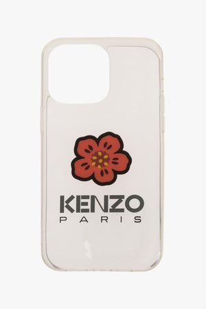 Cover for Iphone 14 PRO with Transparent Finish and Printed Logo