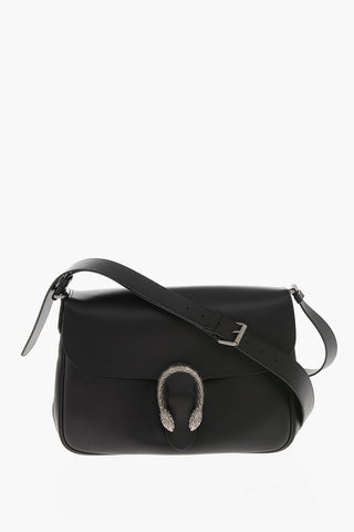 Leather Shoulder Bag DIONYSUS with Metal Detail