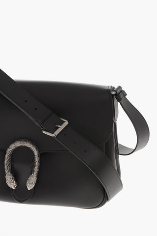 Leather Shoulder Bag DIONYSUS with Metal Detail