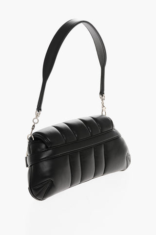 Quilted Leather Bag G-HORSEBIT with Removable Shoulder Strap