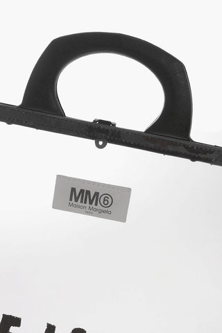 MM6 OTB Transparent Shopping Bag with Contrasting Print