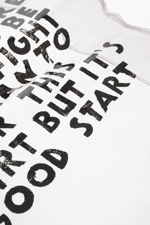 MM6 OTB Shopping Bag Trasparente con Stampa a Contrasto
