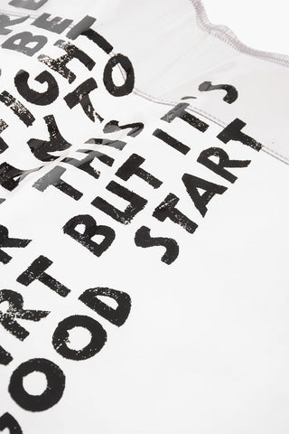 MM6 OTB Shopping Bag Trasparente con Stampa a Contrasto