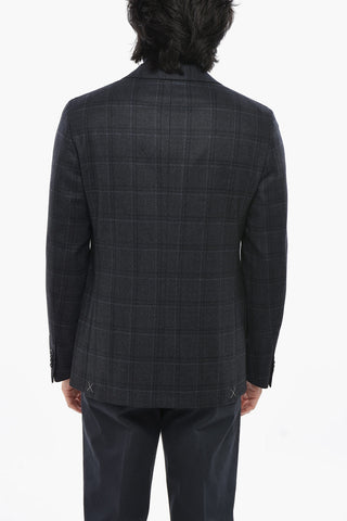 CC COLLECTION Virgin Wool 2-Button Blazer with Patch Pockets
