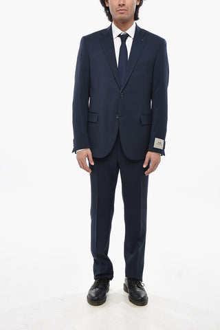 CC COLLECTION Abito in Lana Vergine con Revers Classico