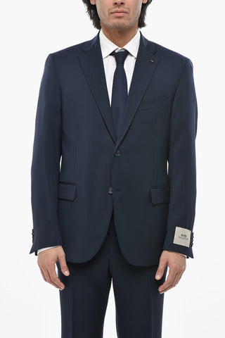 CC COLLECTION Abito in Lana Vergine con Revers Classico