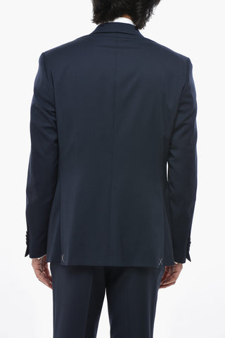 CC COLLECTION Abito in Lana Vergine con Revers Classico