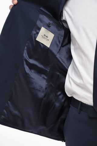 CC COLLECTION Abito in Lana Vergine con Revers Classico
