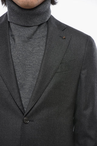 CC COLLECTION Two-Button Virgin Wool Blazer with Two Vents