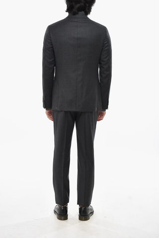 CC COLLECTION Two-Button Virgin Wool Blazer with Two Vents