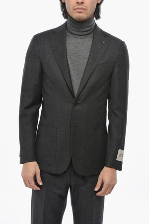 CC COLLECTION Jacke aus Schurwolle mit klassischem Revers und zwei Schlitzen
