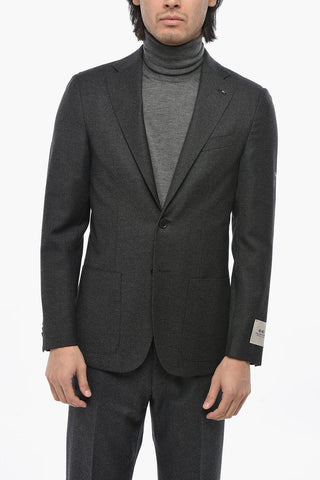 CC COLLECTION Jacke aus Schurwolle mit klassischem Revers und zwei Schlitzen