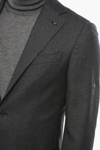 CC COLLECTION Jacke aus Schurwolle mit klassischem Revers und zwei Schlitzen