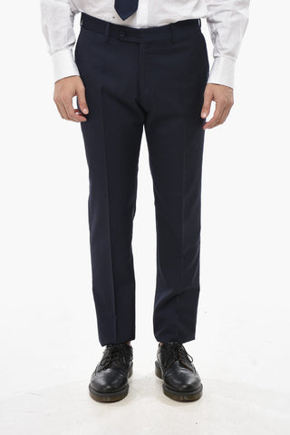 CC COLLECTION Zweiknopf-Anzug aus Stretch-Schurwolle mit zwei Schlitzen und klassischem Revers