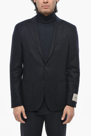 CC COLLECTION 버진 울·캐시미어 투버튼 블레이저 더블 사이드 벤트