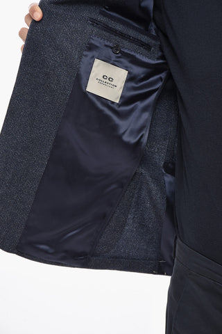 CC COLLECTION Blazer a 2 Bottoni In Lana Vergine Semi Foderata 