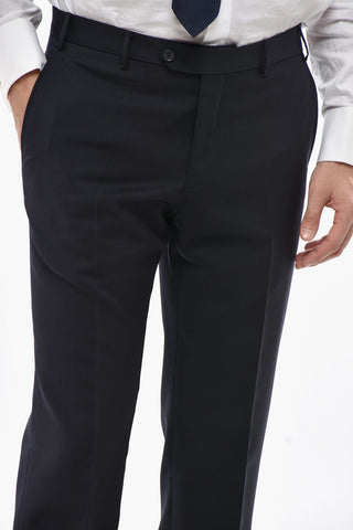 CC COLLECTION 2-Knopf-Anzug im Chalk-Stripe mit zwei Schlitzen und klassischem Revers