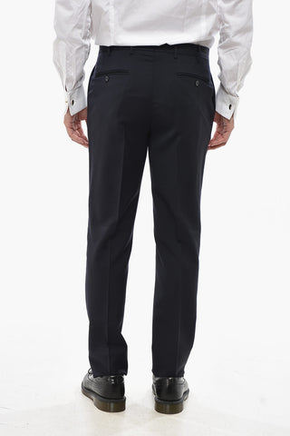 CC COLLECTION 2-Knopf-Anzug im Chalk-Stripe mit zwei Schlitzen und klassischem Revers