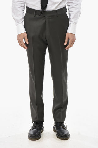 CC COLLECTION Zweiknopf-Anzug aus Schurwolle mit spitzem Revers